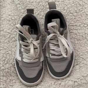 Vans Kids Gray and White Sneakers